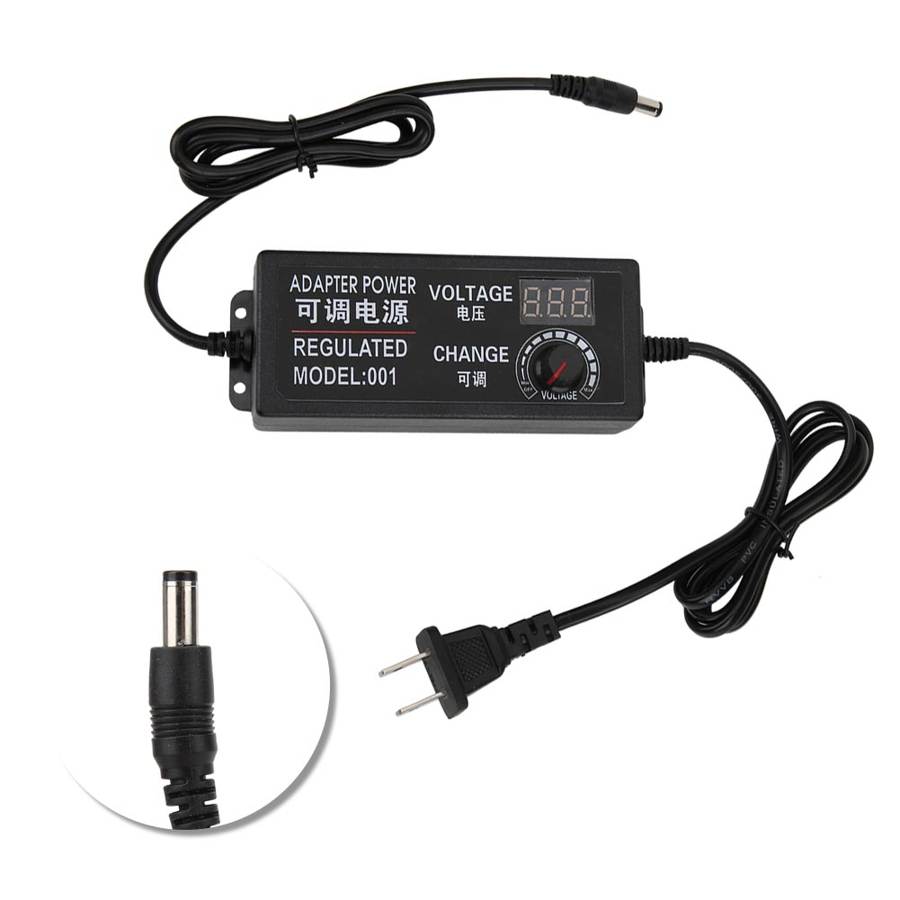 Adjustable Power Adapter Variable Voltage Charger Supply DC3V-12V AC100-240V US Plug DC/AC Power Supply