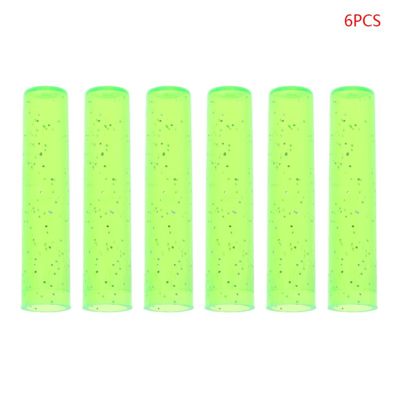 6pcs/lot Pencil Cap Colorful Cute Silicone Pencil Protection Cap Pencil Extender Pen Topper Stationery School Supplies Jy23 19: GN
