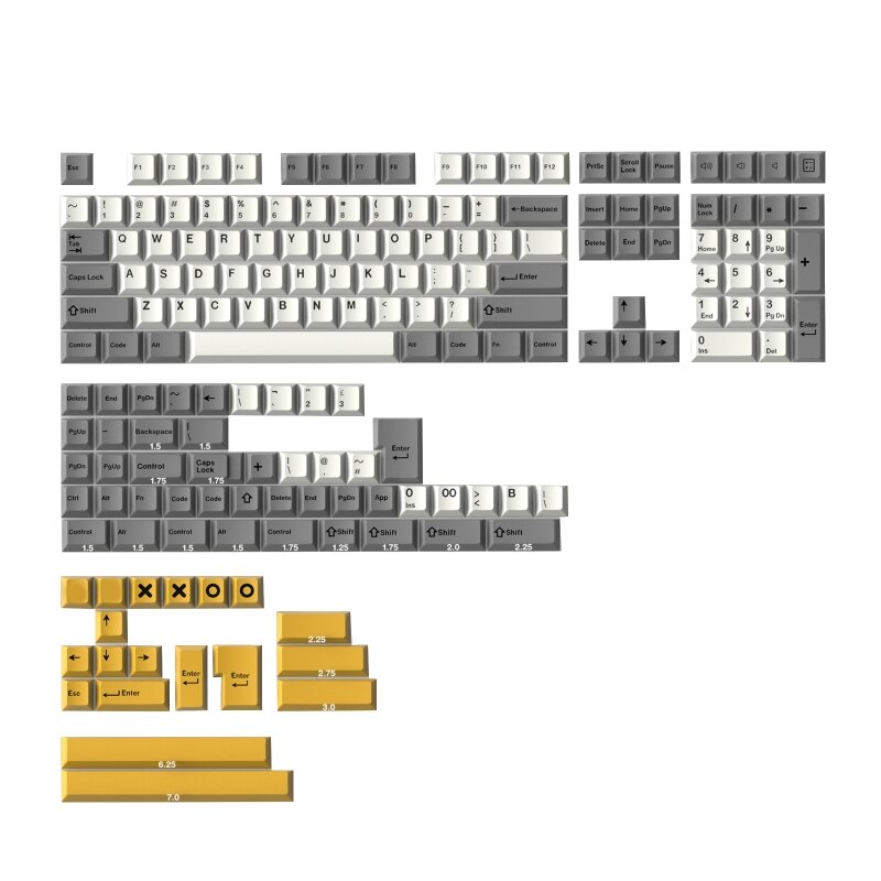 173 pcs keycaps gmk double shot keycap diy for cherry mx mechanical keyboard  t84c: Heavy industry