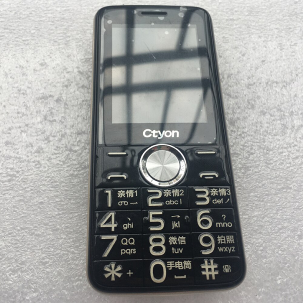 CT07 Elderly 4G LTE SmartPhone 512MB RAM 4GB ROM 2.4" Push Button MTK6737M Quad Android 6.0 0.3MP WIFI GPS Mobile Phone: CT07 ADD 16GB TF / black