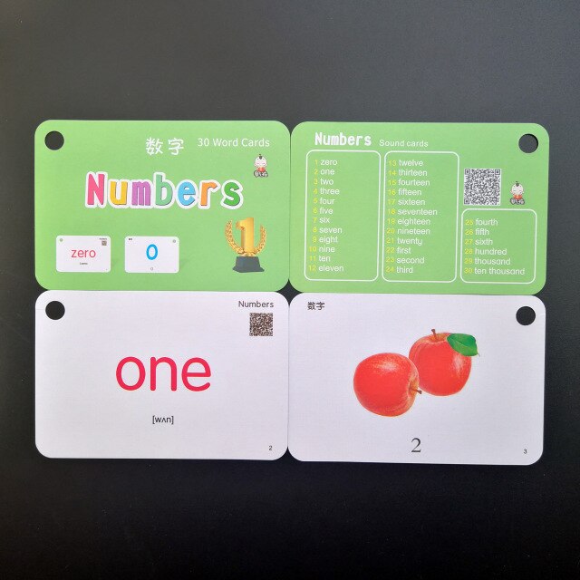32 Stks/set Fruit Groenten Chinese & Engels Flash Kaarten Pocket Kaart Baby Chlidren Educatief Speelgoed: K