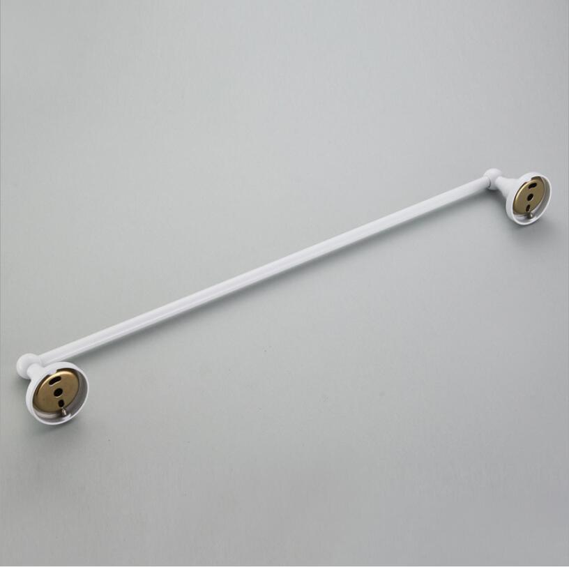 Vidric wieszaki na ręczniki 60 cm pojedyncza szyna mosiądz biały uchwyt na ręczniki półka robić wanny wieszak robić ręczników naściennych akcesoria łazienkowe ręcznik Rac