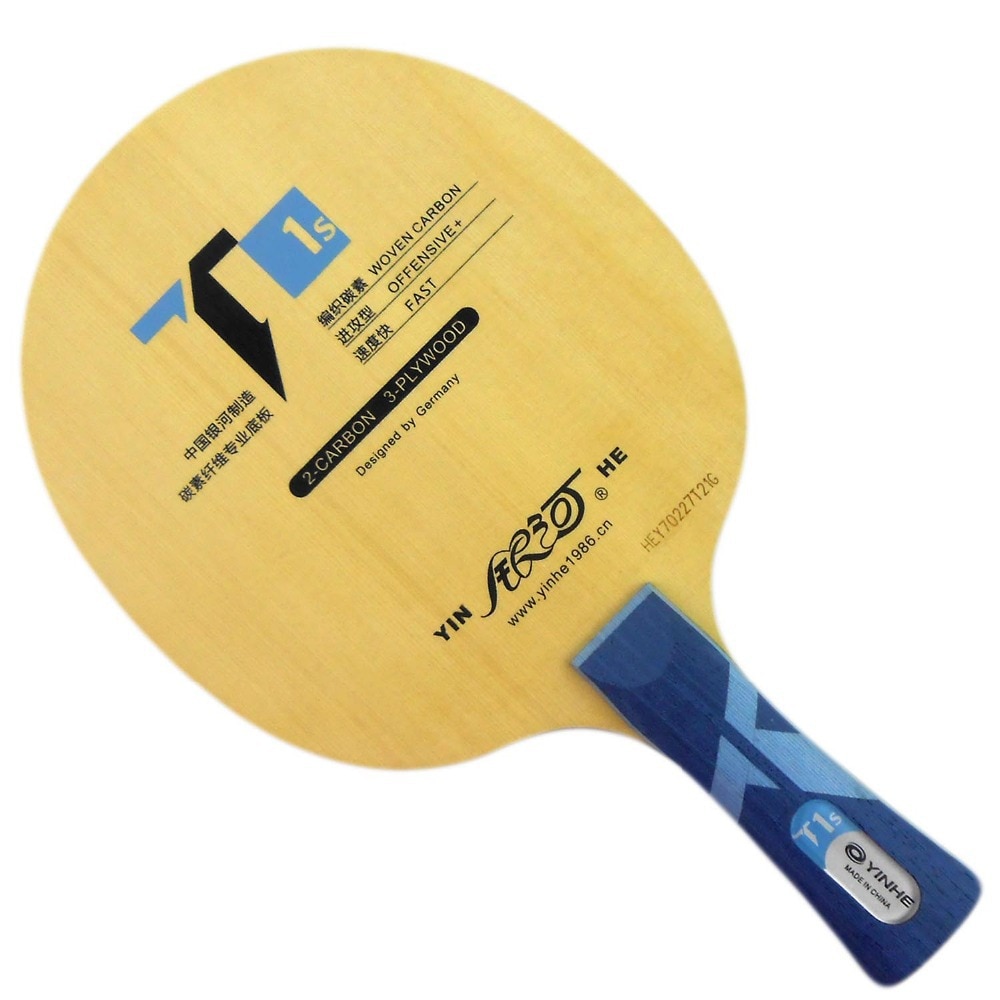 Originele Galaxy Yinhe T1s (GEWEVEN CARBON, T-1 Upgrade) Tafeltennis/PingPong Racket