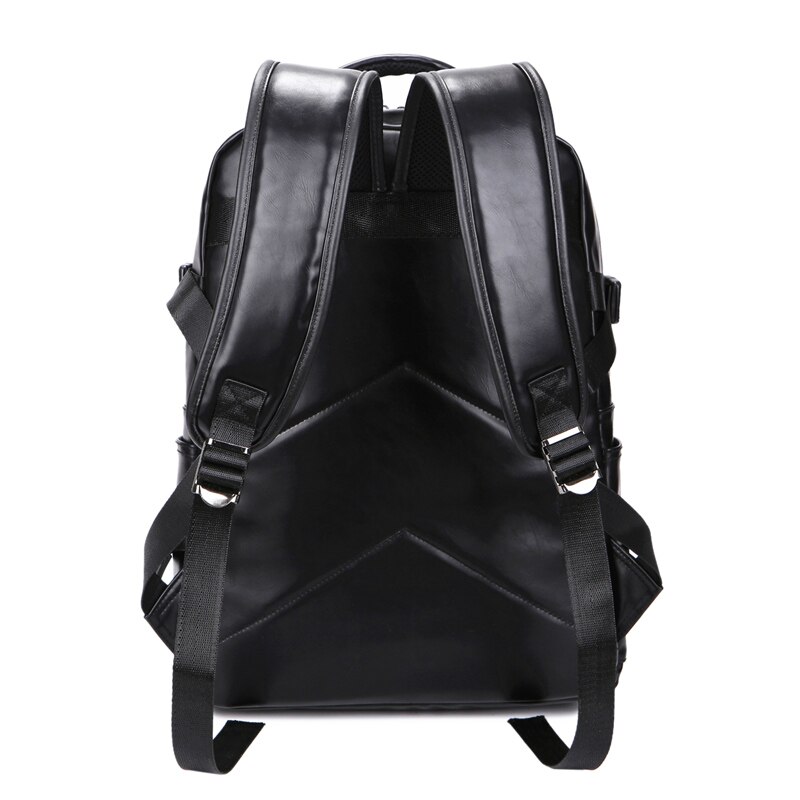 Men Backpacks Leather Male Korean Student Backpack Boy Business Laptop School Computer Bag