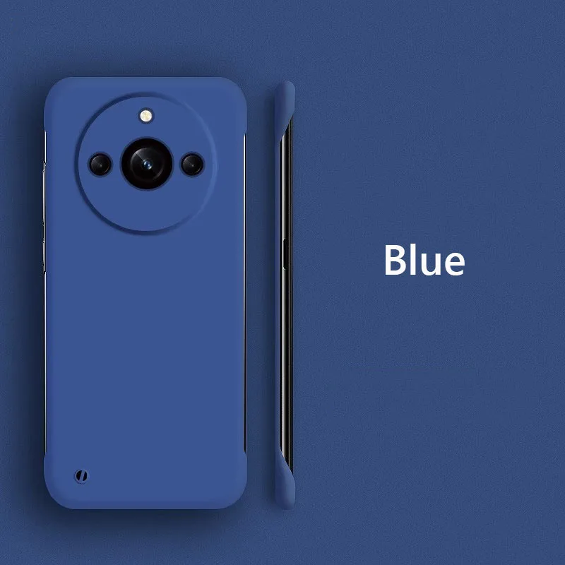 Custodia posteriore rigida opaca sottile senza cornice per PC per Realme 11 pro più Realme11 pro + più 5G antiurto Fundas Coque: alluminio / Luce Verde