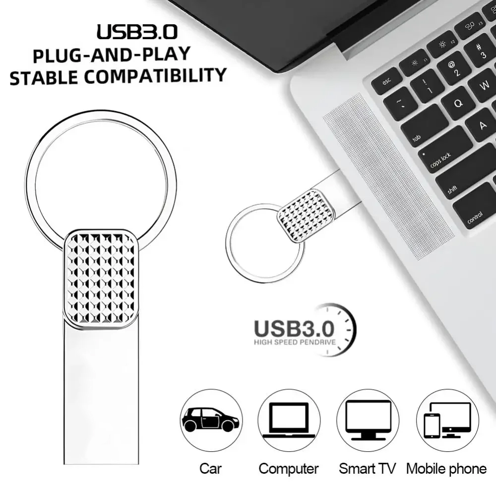 Unidade flash original usb3.0 pen drive de alta velocidade 64gb metal à prova dwaterproof água memória usb 32gb para dispositivos de armazenamento de computador 16gb 8gb