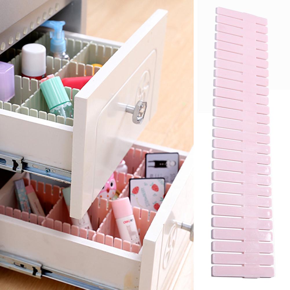 Household Storage Shelves Partition Board DIY Drawer Divider Free Combination Adjustable Partition Board Space-saving Tools
