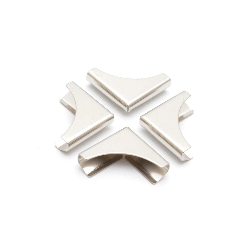 50 Book Scrapbooking Albums Menus Folders Corner Protectors 21x15mm F1024: Silver