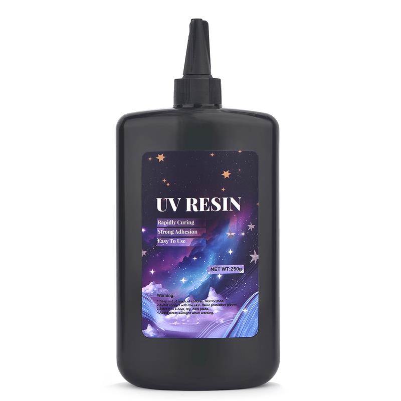 250g UV Resin Glue Bonding & Welding UV Glue Kit With Lamp Quick-Drying Resin Glue For Bonding Glass Metal Wood DIY Crafts Decor: GRAY