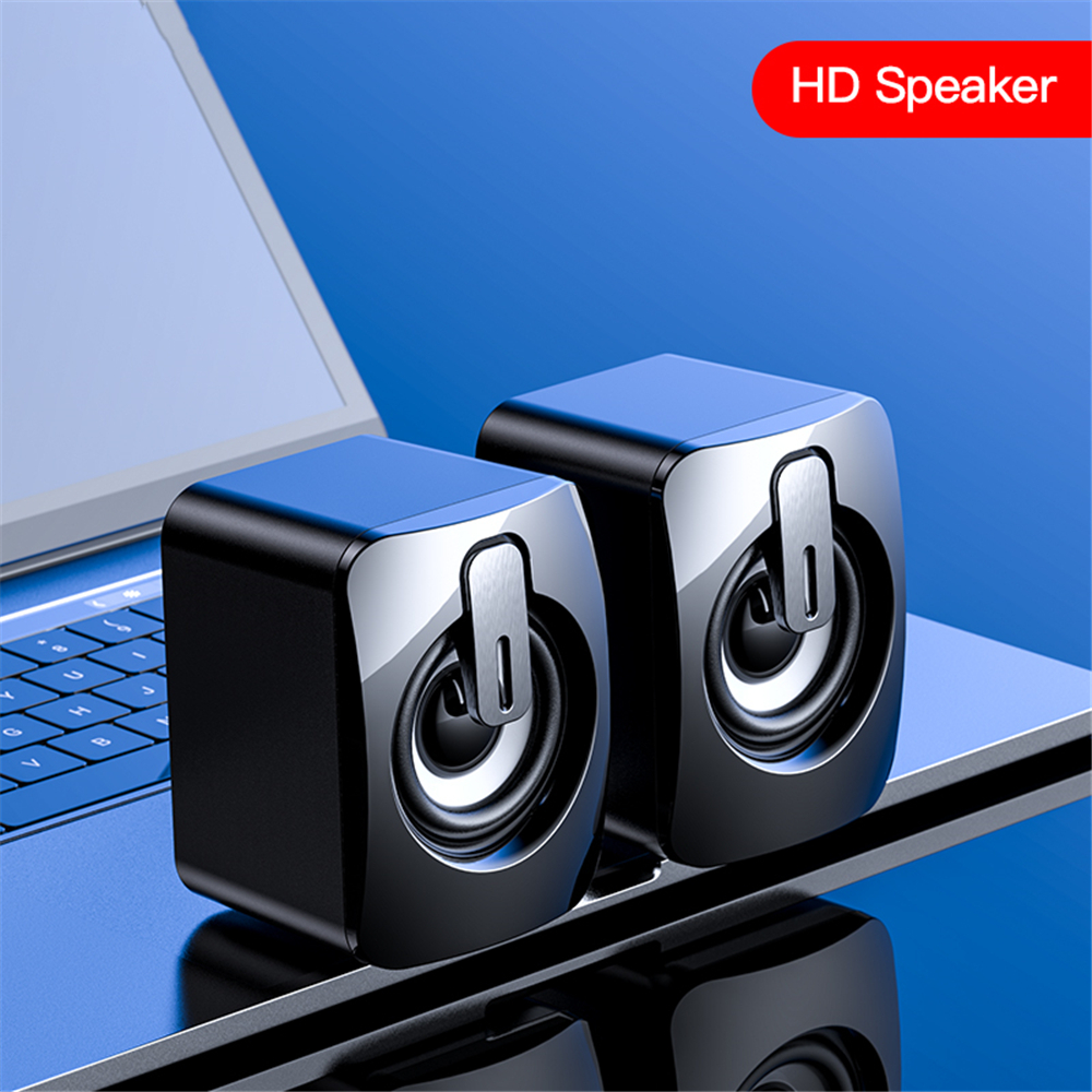 Mini Computer Speaker USB Wired Speakers 3D Stereo Sound Surround Loudspeaker For PC Laptop Notebook Not Bluetooth-Compatible