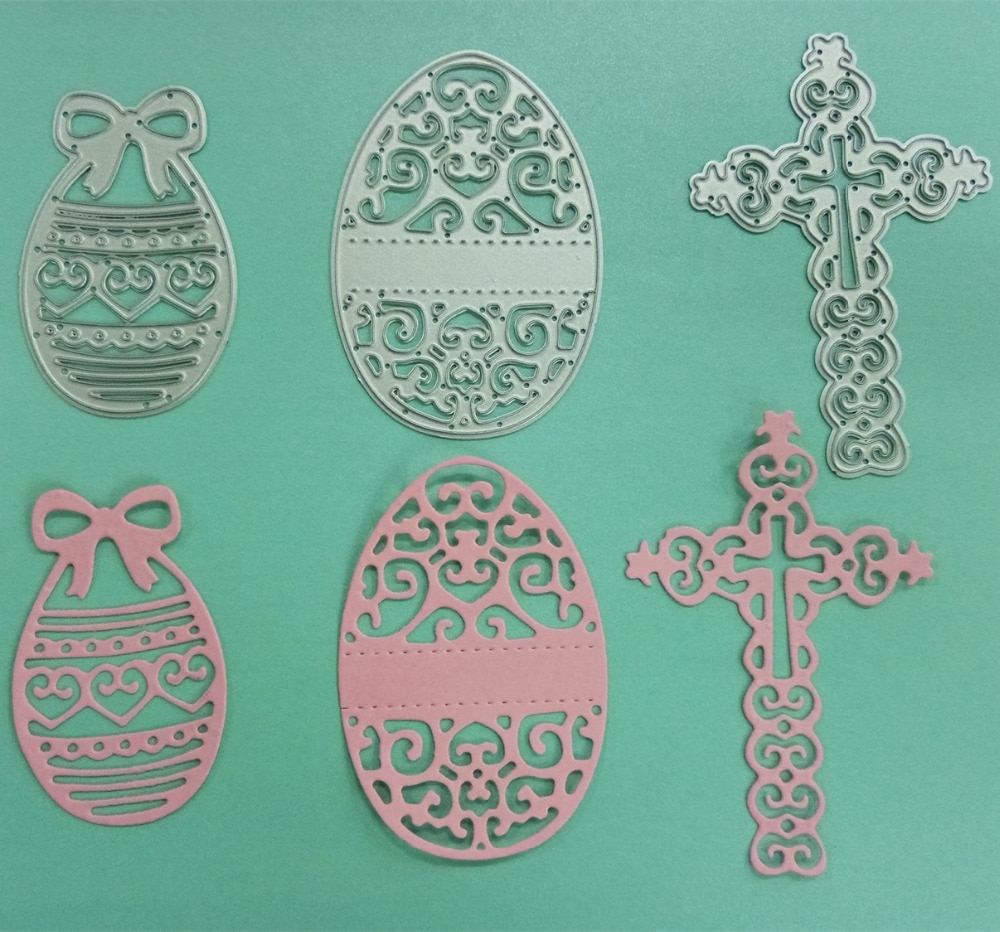 Egg ,Cross Easter Frame Edge Metal Cutting Dies Stencils For DIY Scrapbooking Paper Card Craft Dies Embossing Die Cuts