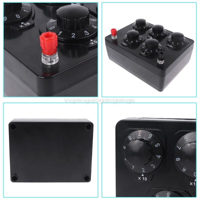 0-9999.9 om rezystor zmiennoprądowy rezystor dekadowy sprzęt eksperymentalny robić pola oporu fizycznego S05 19 Dropship