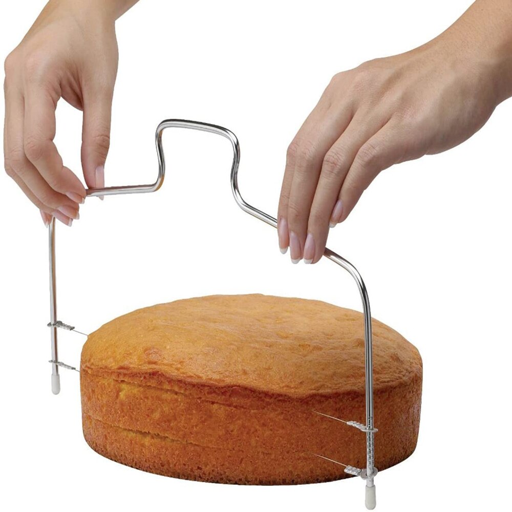 Cake Decorating Tools-1Pc Verstelbare Dubbele Laag Rvs Cake Slicer Keuken Accessoires, Gebak En Bakkerij Accessoires
