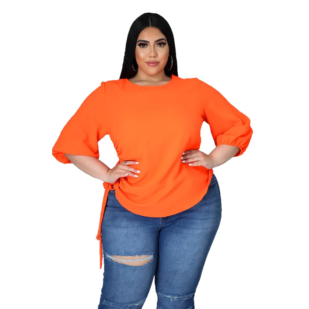 Dames T-shirt Korte Mouw Losse Tops Dames Dames Brede Zoom V Hals Blouse voor Vakantie kopen vanaf een prijs van 16