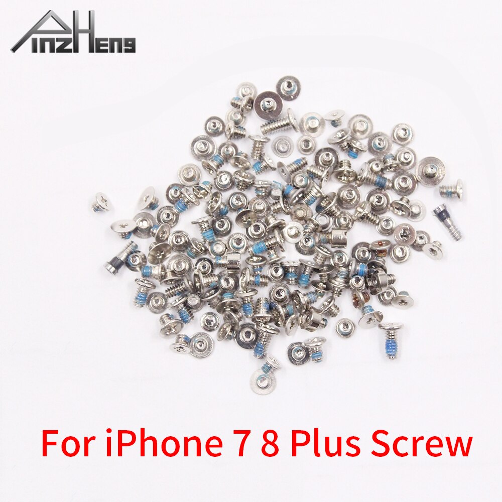 PINZHENG-Kit completo de tornillos para iPhone, juego de tornillos de repuesto, 2 tornillos de base inferior, accesorios, Perno de reparación, 7Plus, 8Plus