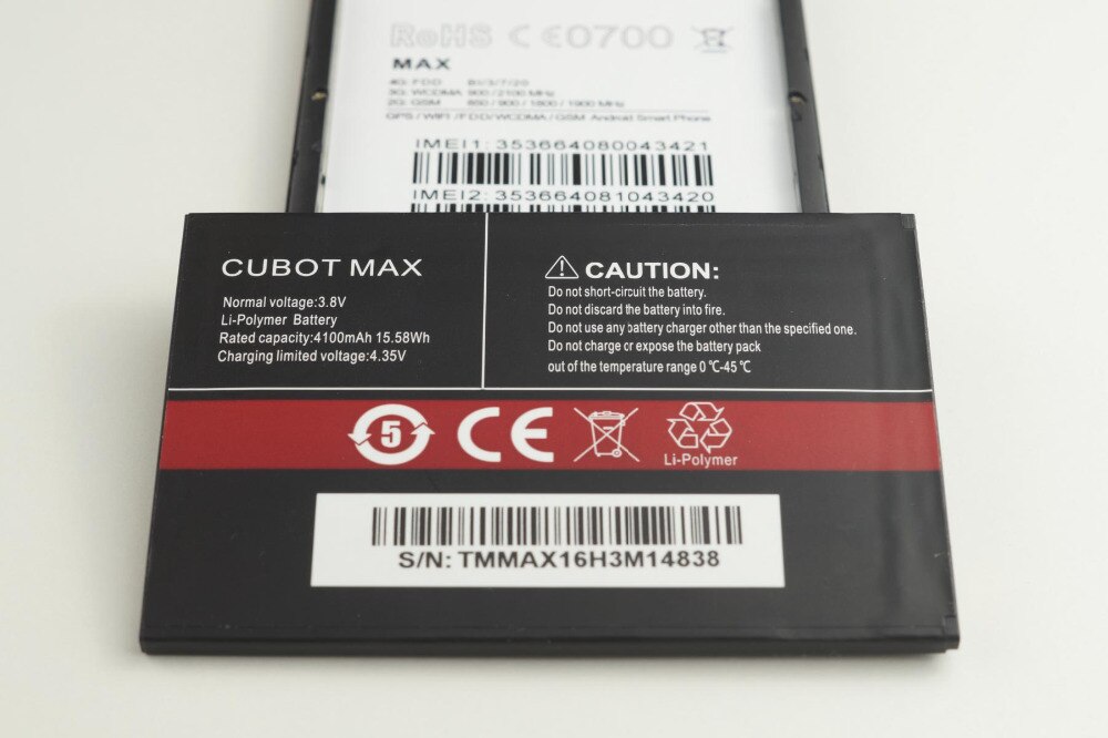 100% Cubot Max Batterij 4100 Mah Vervangende Backup Batterij Voor Cubot Max Mobiele Telefoon In Voorraad