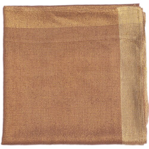 Moslim hoofddoek effen gouden lurex vierkante sjaal islamitische hoofdbedekking voor vrouwen dame hijab zacht 90 x 90 cm: 10