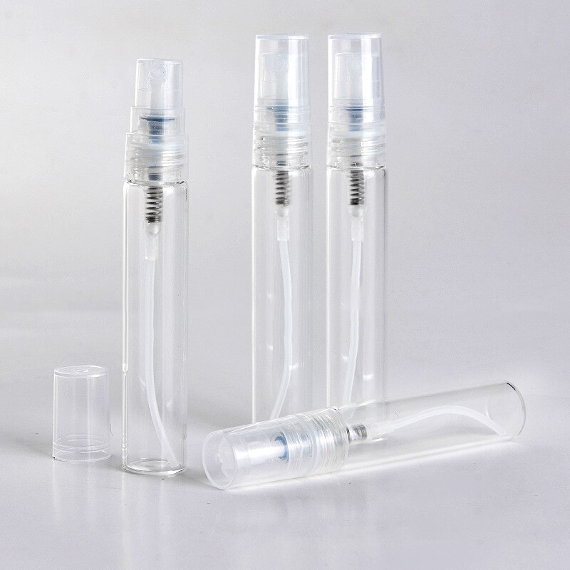 10/30/50/100PCS 10ML Perfume Bottle Portable Glass Refillable Spray Bottle Atomizer Container Women Perfume Pump Travel Bottle