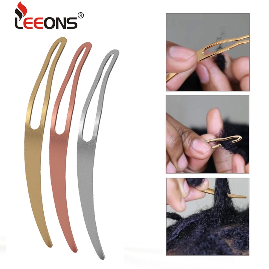 Leeons Locs Crochet Hook Needles Dreadlock Interlocking Needles Sisterlock Craft Dreadlocks Crochet Wig Needle Interlocking Tool
