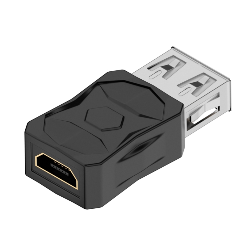 USB2.0 Adapter Micro/Mini Man Vrouw Converter Connector USB Wisselaar Adapter voor Computer Tablet PC Mobiele telefoons: Goud