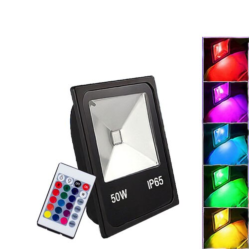 Led buitenlamp led spot reflector schijnwerper rgb 10w 20w 30w 50w waterdichte tuin 12v 220v 110v schijnwerper xc: Cob led flood rgb