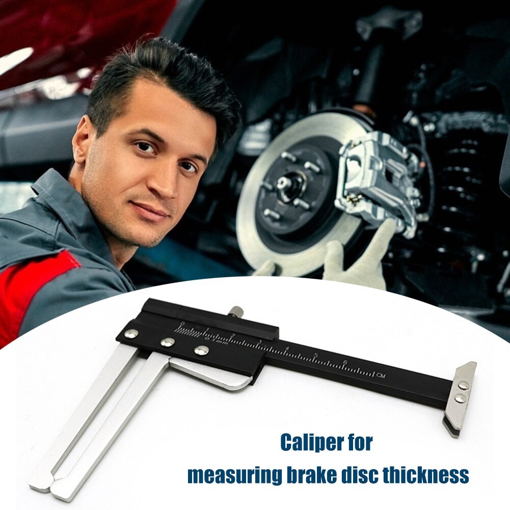 Brake Disc Measuring Caliper Stainless Steel Brake Disc Thickness Measuring Caliper Vernier Ruler Tyre Tire Tread Depth Gauge