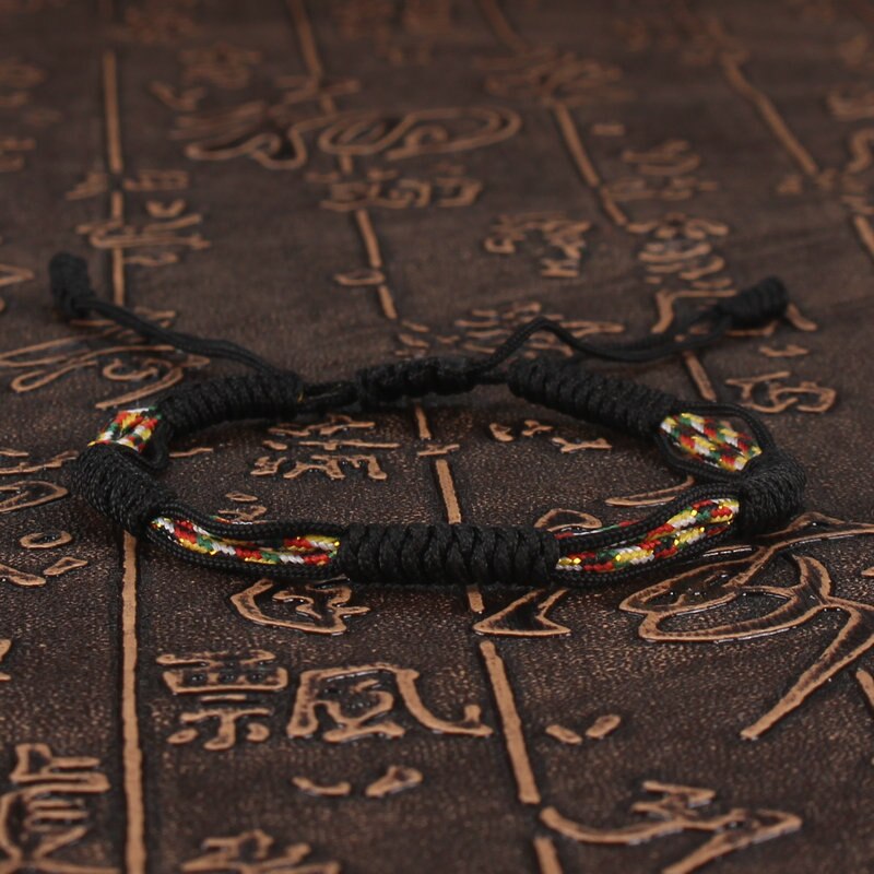 handgefertigt Geflochtene Schnur Armbinde Paar Glück Nationalen Stil Konzentrischen Knoten Charme Armbänder für Frauen Männer Freundschaft Schmuck: Stil 20