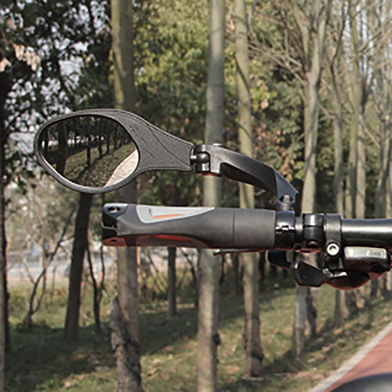 Bike Spiegel Achteruitkijkspiegel Veiligheid Flexibele Side Stuur Onbreekbaar Draaibare Fiets Spiegel MTB Racefiets Achteruitkijkspiegel