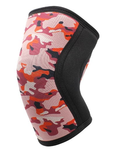 AOLIKES 1 Paar 7mm Neopreen Sport Kniebeschermers Compressie Gewichtheffen Druk Crossfit Training Kniebeschermers Ondersteuning Vrouwen Mannen: XL / Rood