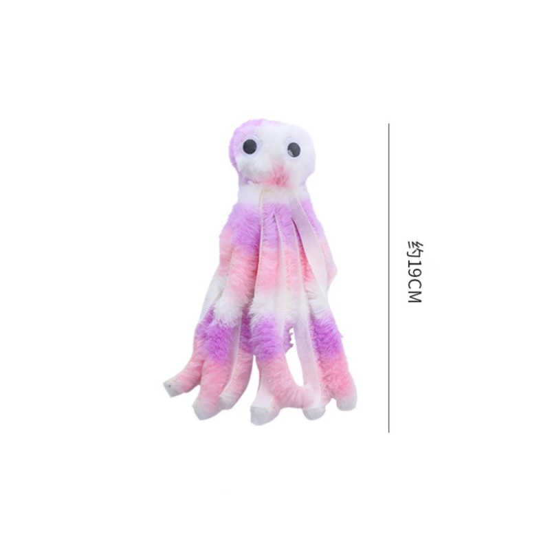 Juguete para gatos, lindo juguete de peluche de pulpo, dientes resistentes a mordeduras, juego interactivo, suministros para mascotas: Verde