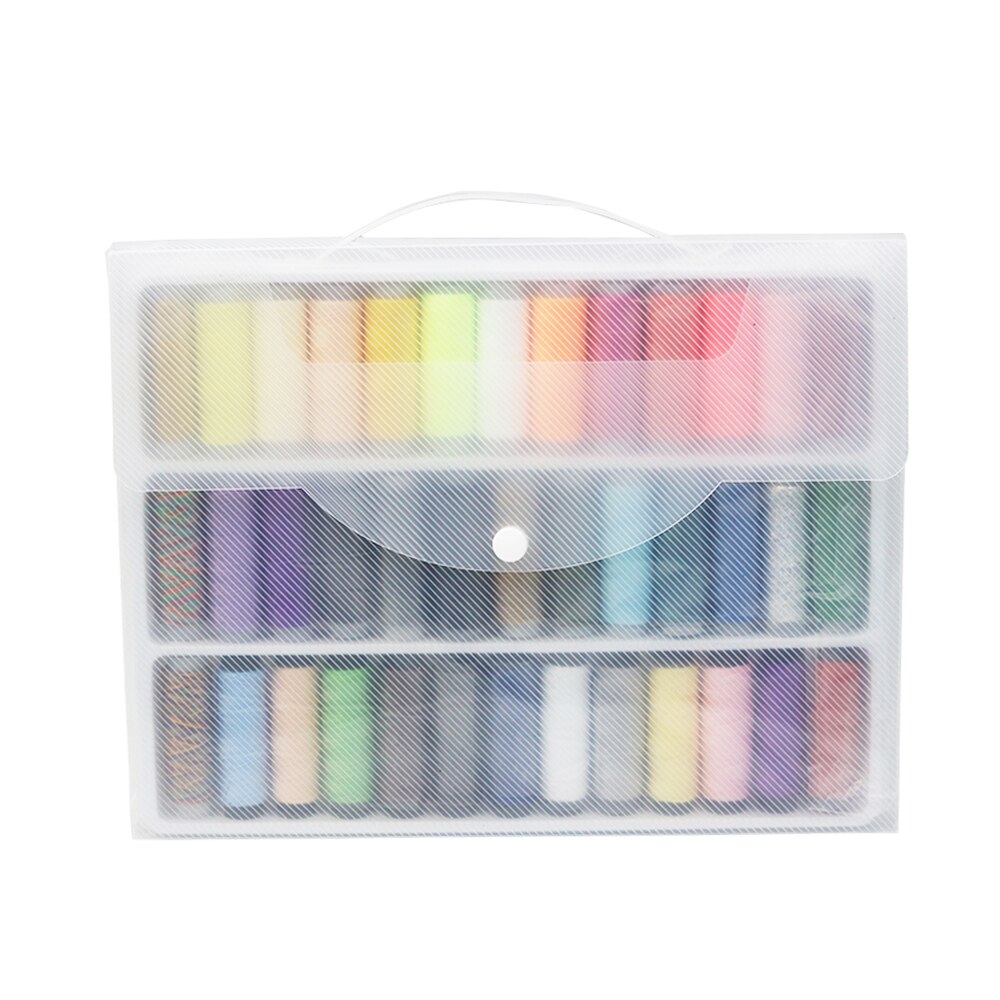 39 Spools Sewing Thread Set Gold/Polyester Threads for Sewing Embroidery Machine Thread Box for Needlework Sewing Supplies