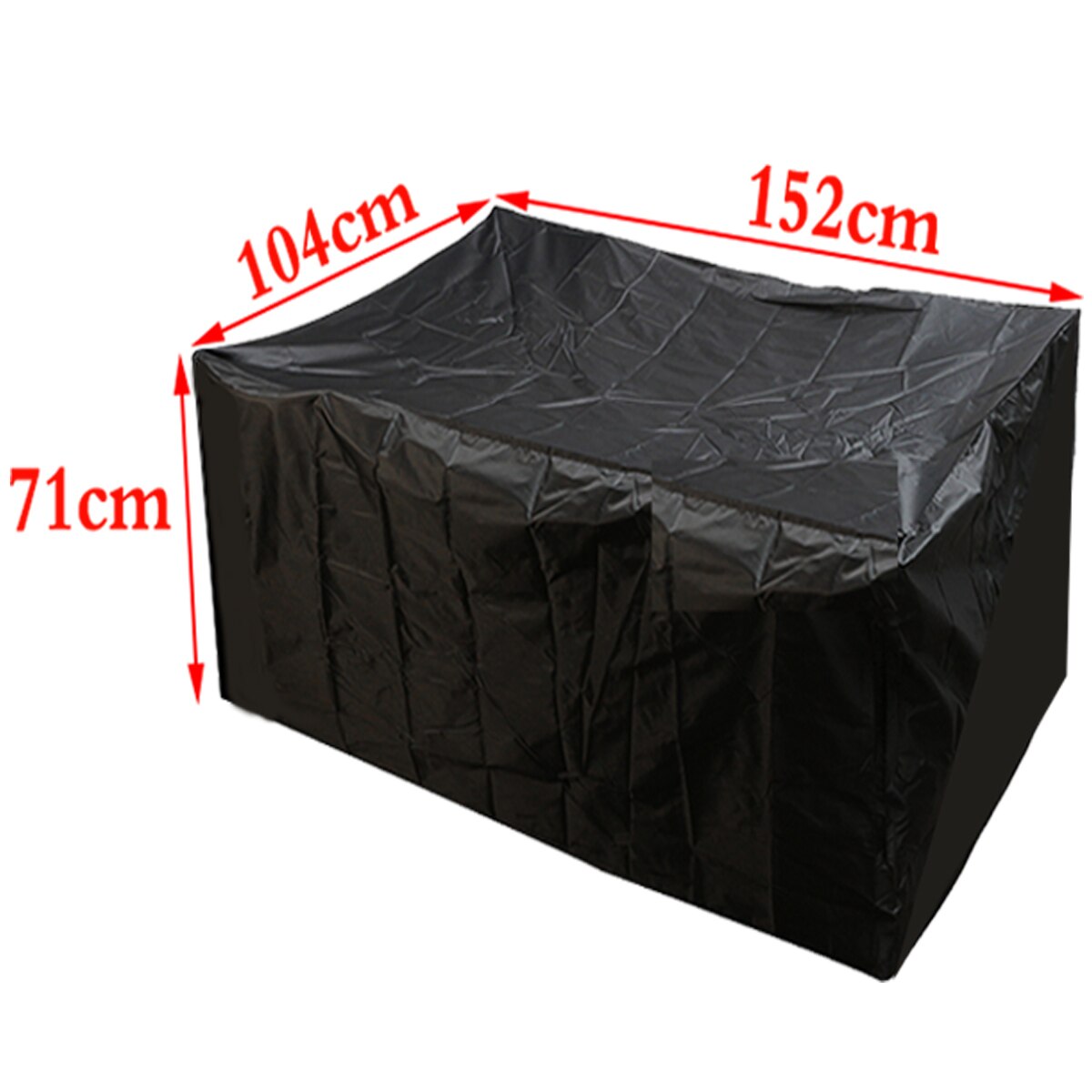 Sort udendørs vandtæt have strand møbler dækning beskytter bord sæt stol sofa dækker stramme gårdhave støv beskyttelse 4 størrelse: B2
