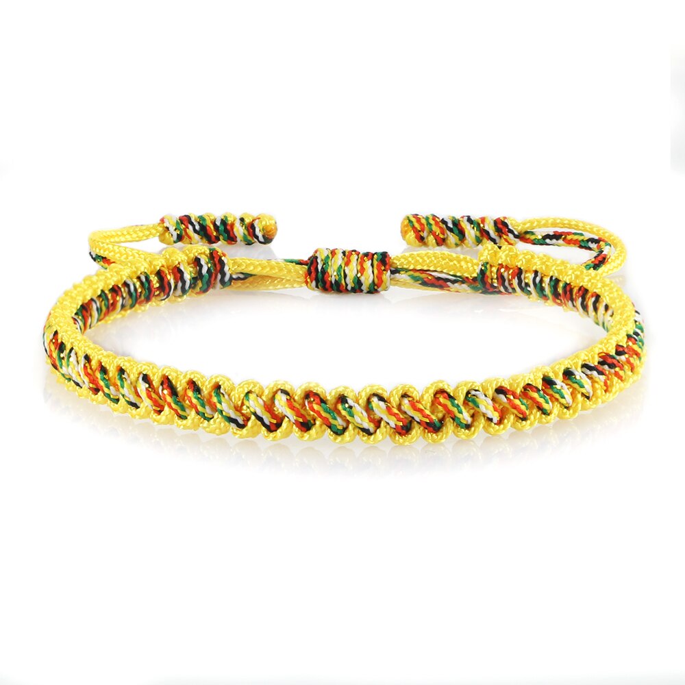 MultiColor Lucky Handmade Rope Buddha Anklet Bracelet Tibetan Buddhist Braided Thread Knots Bangles For Women And Men Bracelets