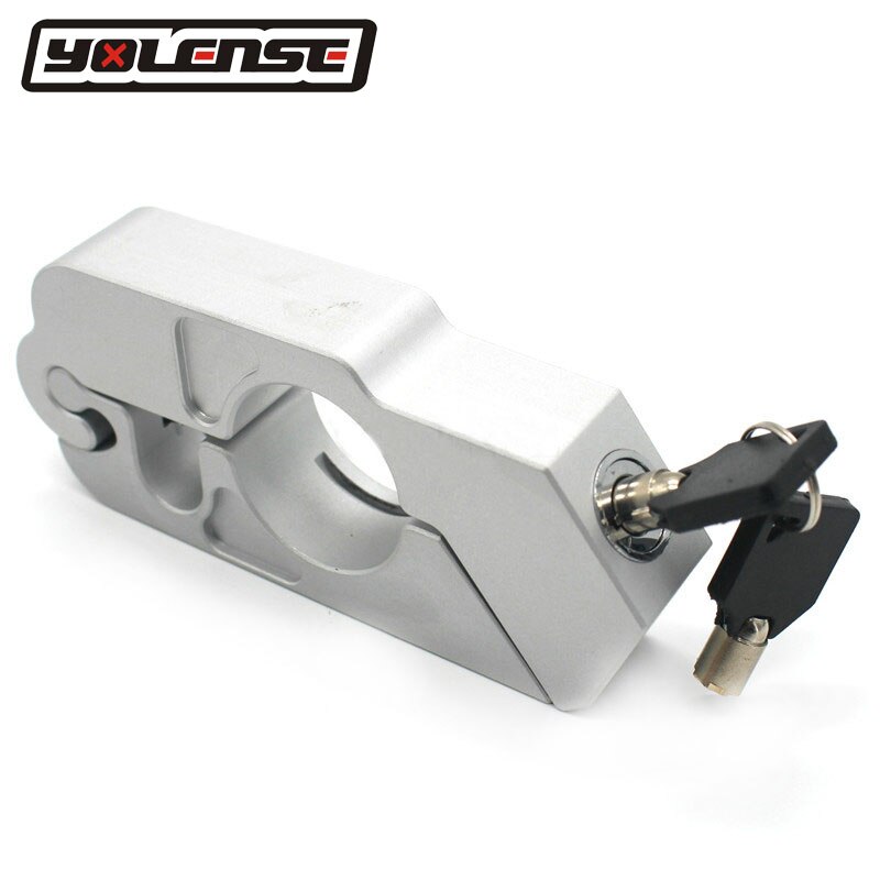 Verrou de guidon pour Ducati Monster 696 848 1098 821, accessoires de sécurité pour freins ATV et Protection contre le vol: Argent