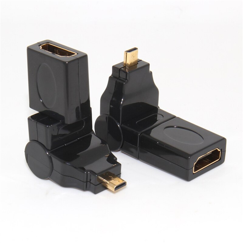 1PCS Micro HDMI Naar HDMI Adapter 360 Graden Hoek Grandado