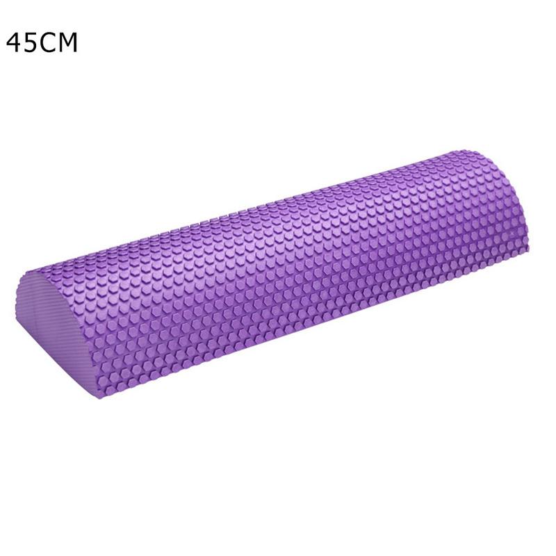 30-45 Cm Half Ronde Eva Massage Foam Roller Yoga Pilates Fitness Apparatuur Balance Pad Yoga Blokken Met Massage floating Point: Donker Kaki