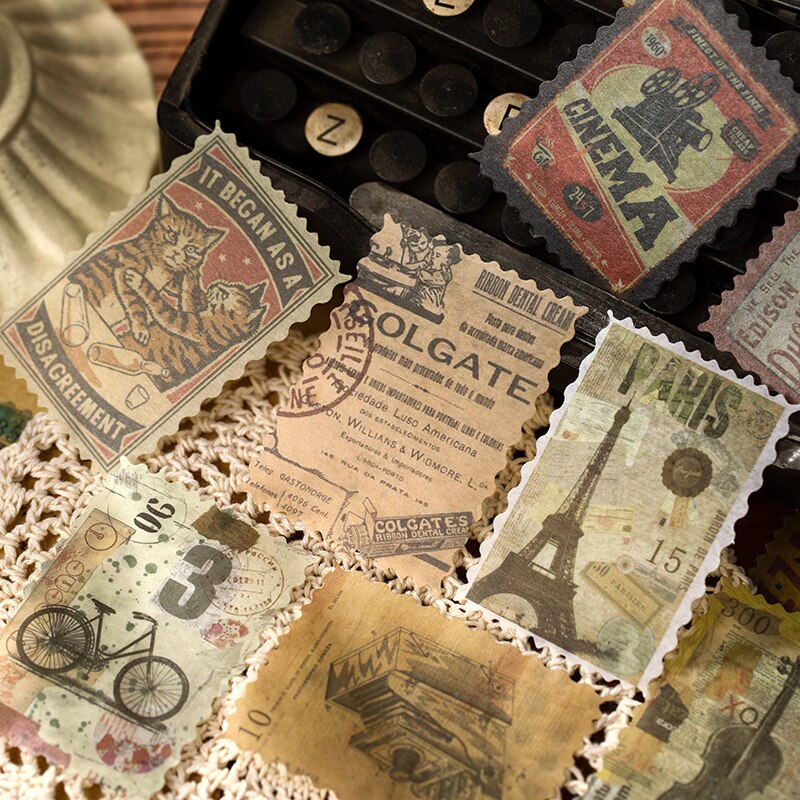 60 x kasvimuistiinpanosarjaa bullet journal koristeellisia paperitarvikkeita tarroja scrapbooking-päiväkirja albumi vintage-leimasin kukkatarrat