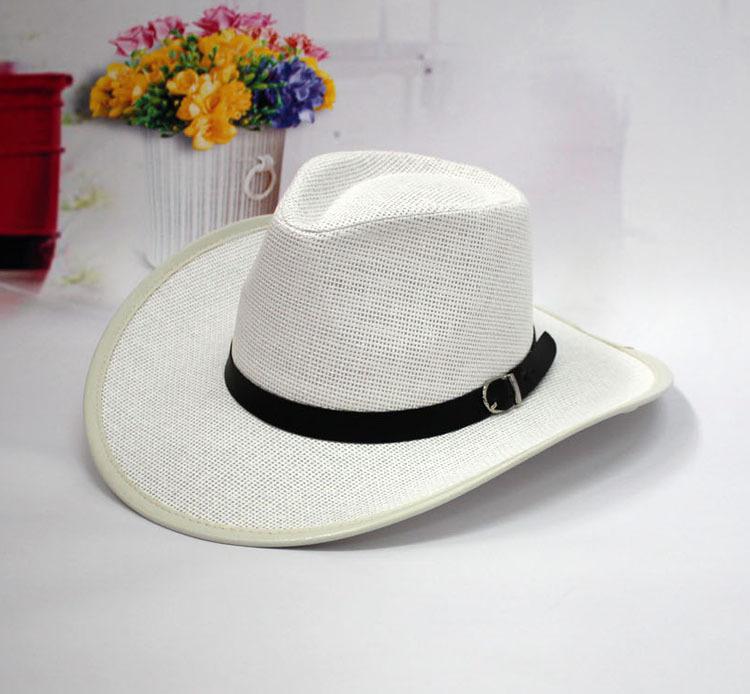 rubin vicky vest cowboy stråhatt til menn og kvinner jazzhatt utendørs sommerhatt: 2