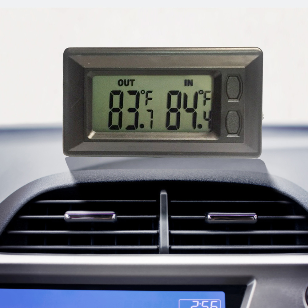 Car LCD Digital Display Indoor Outdoor Thermometer Meter Thermometers Inside and Outside With 1.5m Cable Auto Cars Tools Instrum