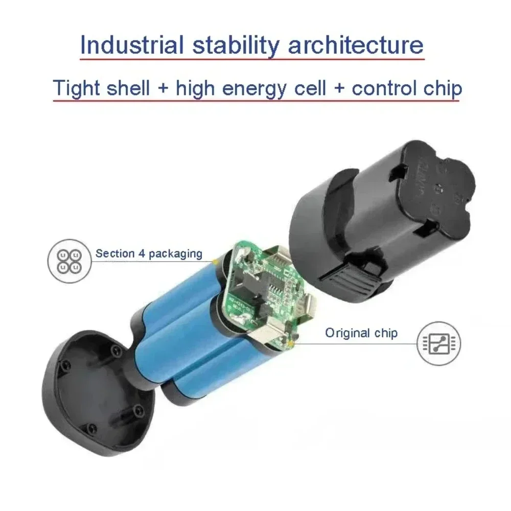 16.8V Large Capacity Rechargeable Lithium Battery for Electric Drill Electric Screwdriver Spare Battery 5C Power Battery
