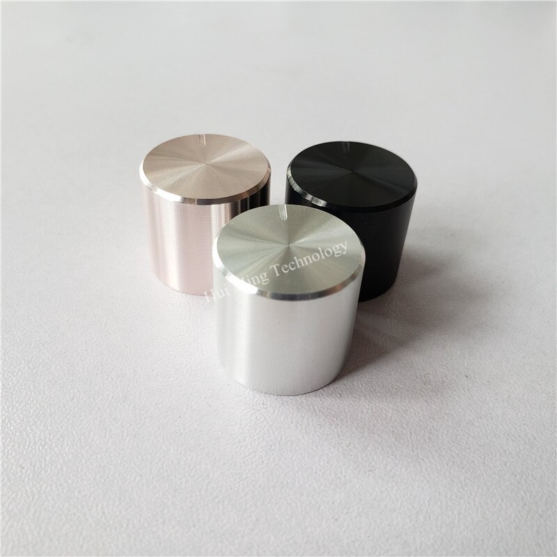 10Pcs Aluminium Kunststof Knop Potentiometer Knop 19*17*6Mm Chassis Volume Knop Switch Cap Plum Handvat knop Voor Hi-Fi Versterker