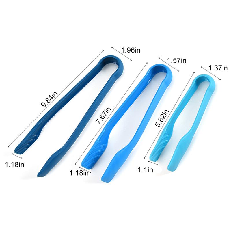 3 Pz/impostato cibo grado Plastica per Alimenti Pinze impostato Antiscivolo Resistente Al Calore Servire Pinze Pinze Da Cucina barbecue Strumenti accessori