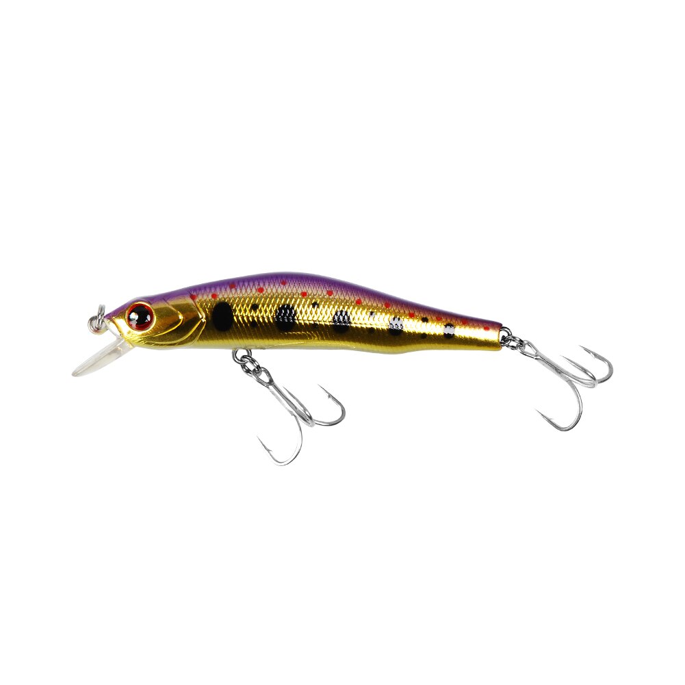 BassLegend Fishing Suspending Orbit Minnow Jerkbait Magnetic System Long Cast Bass Pike Trout Lure 80SP 80mm/8.5g: plum