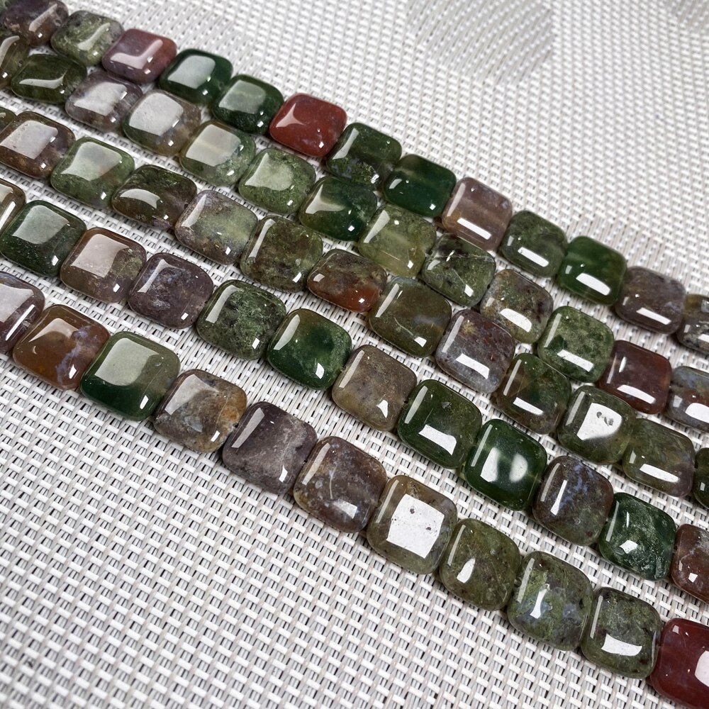 Natural Stone Square shape Loose Beads Crystal Semifinished String Bead for Jewelry Making DIY Bracelet Necklace Accessories: 10