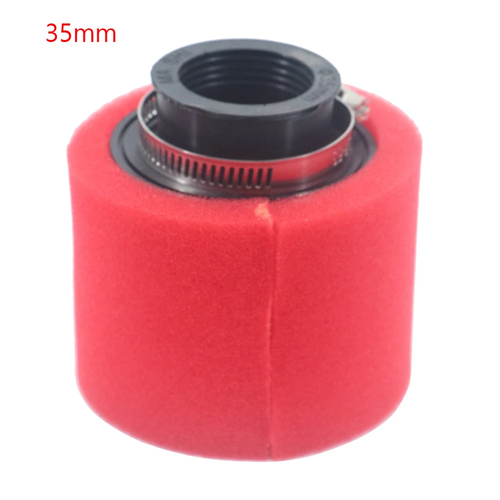 Filtro de aire de espuma negro y rojo, limpiador de esponja de 35mm, 38mm, 42mm, 45mm y 48mm, ciclomotor, Scooter, Dirt Pit Bike, motocicleta: Verde militar