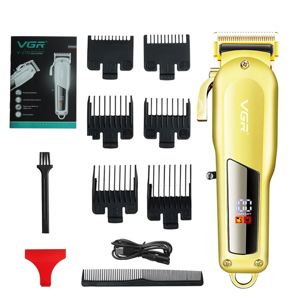 LCD Hair Cutting Machine Cordless Hair Clipper Barber Hair Clipper Electric Hair Clippers Beard Trimmers Mower: Clipper and Shaver 2