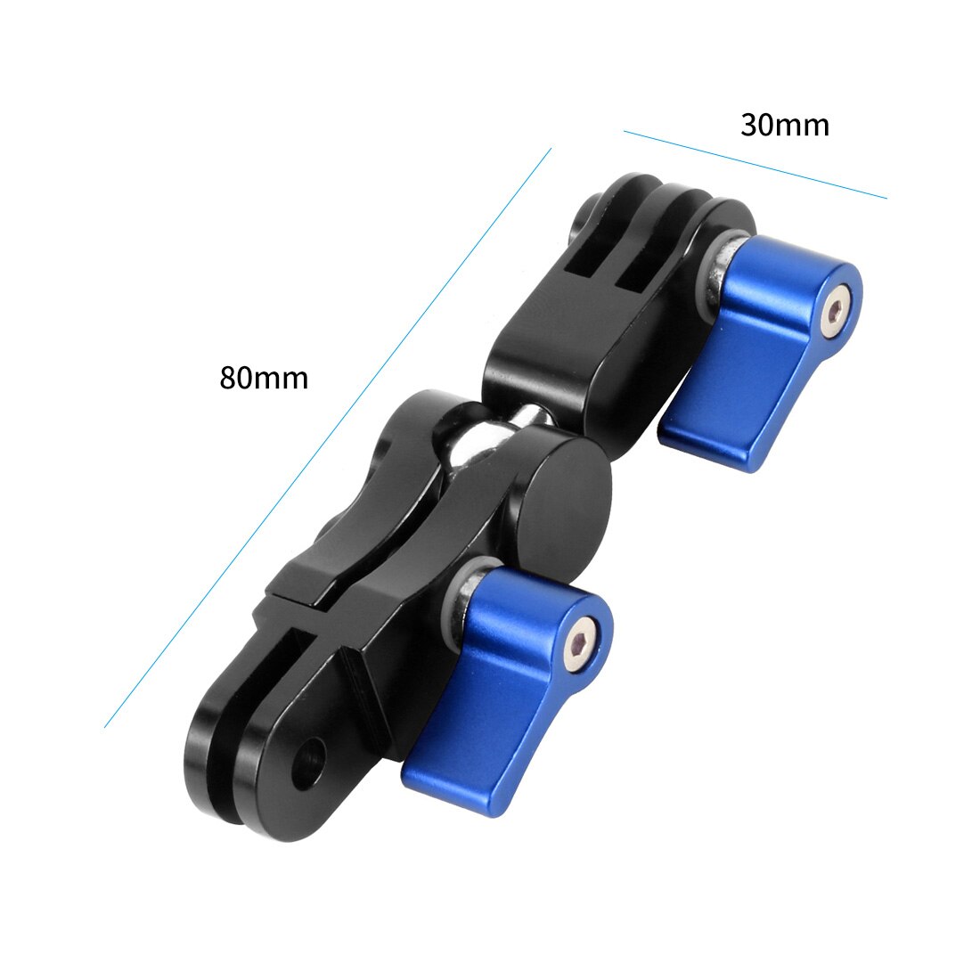 BGNing 360 Degree Rotation Metal Adapters Helmet Adapters Mounts for Gopro for Osmo Action for AKASO EK7000 4K Action Camera: Blue Original