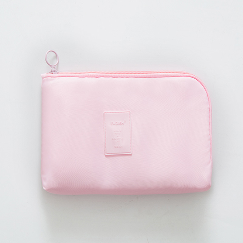 Reizen schokbestendig digitale opslag pakket datakabel oplader afwerking pakket USB Cosmetische Organizer Tassen travel accessoires: Pink