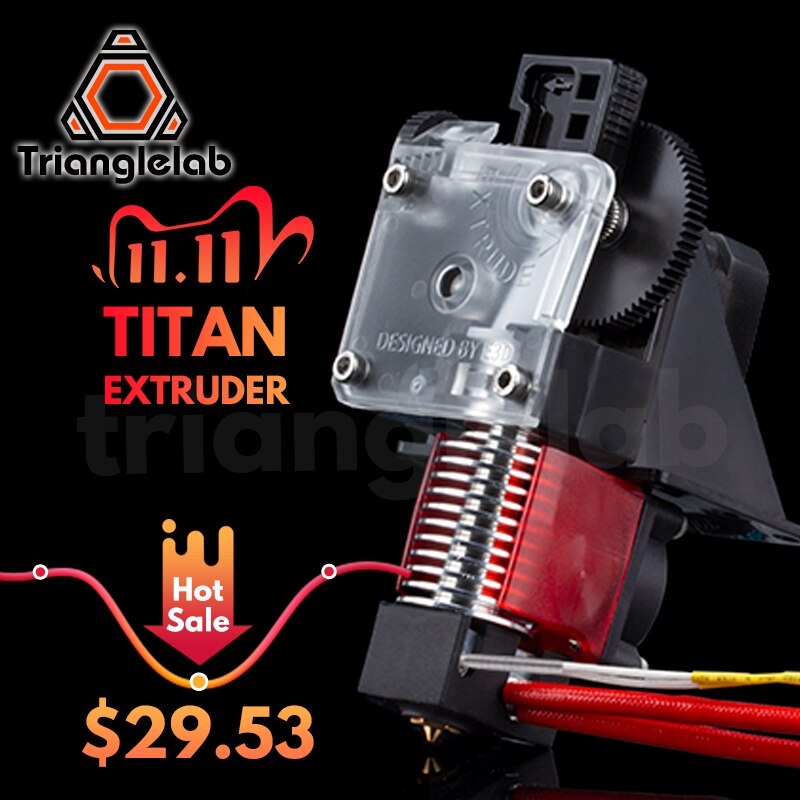 Trianglelab 3D printer titan Extruder voor 3D printer reprap MK8 J-head bowden voor CR10 I3 ender 3
