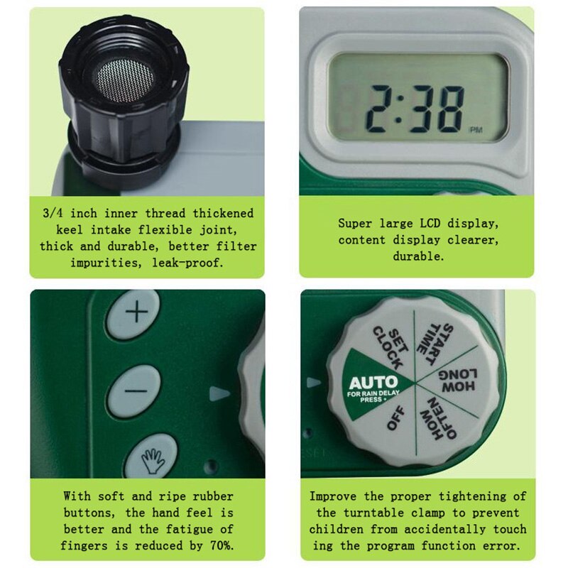 Garden Home Automatic Smart Watering Timer Irrigation Controller For Flower Plant Irrigation Timer System Autoplay Irrigator